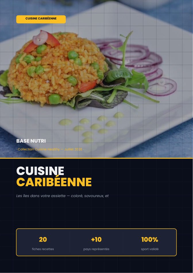 Couverture BASE NUTRI — Cuisine Caribéenne
