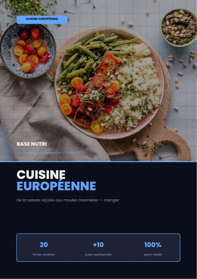 Couverture BASE NUTRI — Cuisine Européenne